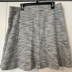 Loft A-line Tweed Skirt